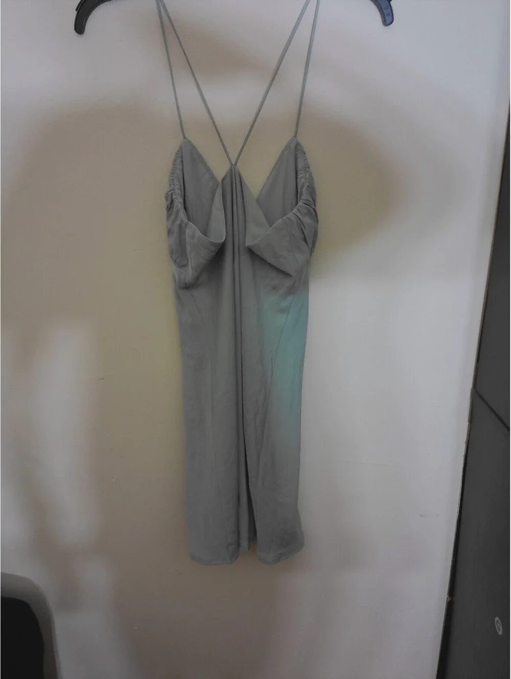 Princess Polly Mini Slip Dress Womens Sage Green Y2K Inspired Cami Size 6 - Picture 3 of 4